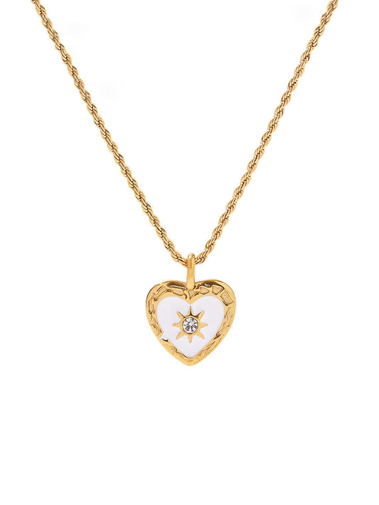 Sun Heart Necklace - 1201