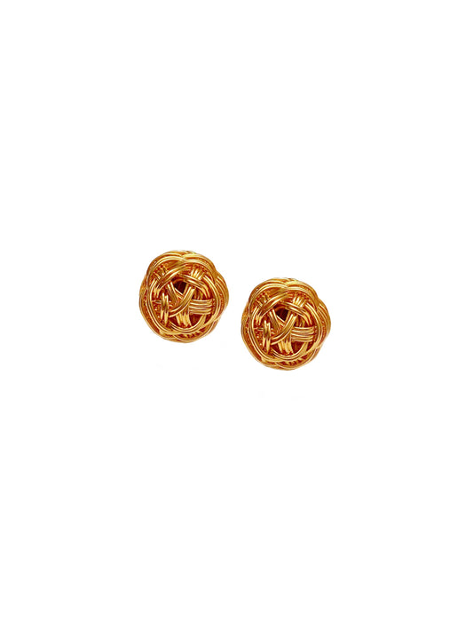 Wire Ball Earrings - 1429